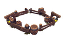 Barrel & Wooden Fence Set - Low Poly