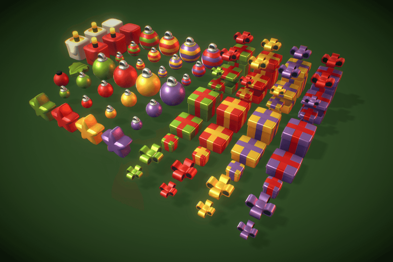 Props - Cube World Christmas Cube - Proto Series