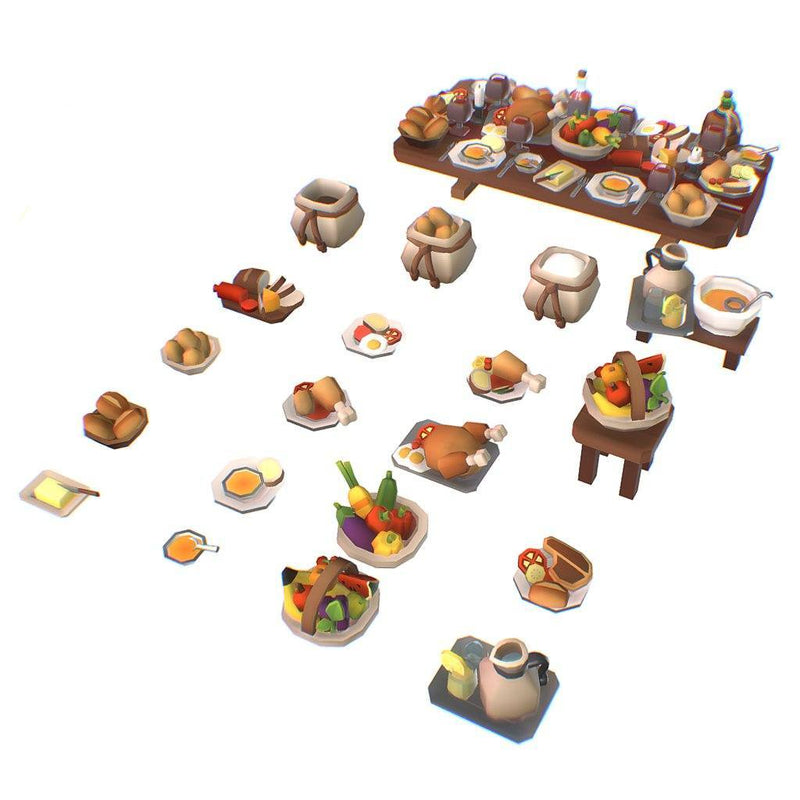 Props - Food Set - Smashy Craft Series