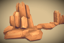 Low Poly Rock Formation 01 - Hand Painted Series