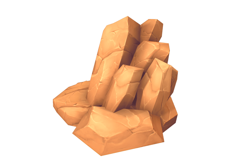 Low Poly Rock Formation 01 - Hand Painted Series