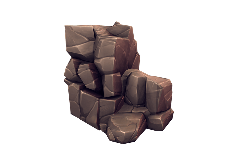 Low Poly Rock Formation 03