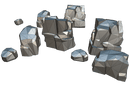 Low Poly Rock Formation 03