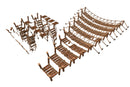 Rope Bridge Set - Low Poly