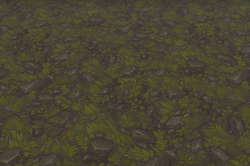 Grass Dirt Leaves - Hand Painted Texture Pack 21