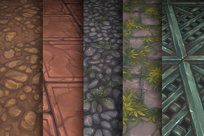 Stone Rock Iron - Hand Painted Texture Pack 11