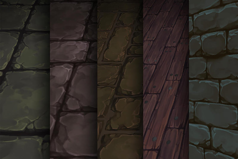 Stone Timber - Hand Painted Texture Pack 08