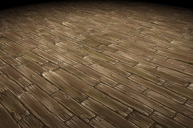 Wood Floor Old Planks Hand Painted Texture