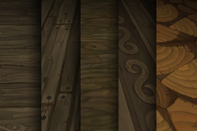 Wood Timber - Hand Painted Texture Pack 06