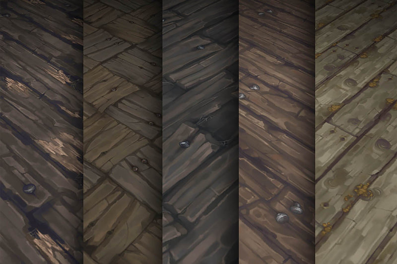 Wood Timber - Hand Painted Texture Pack 14