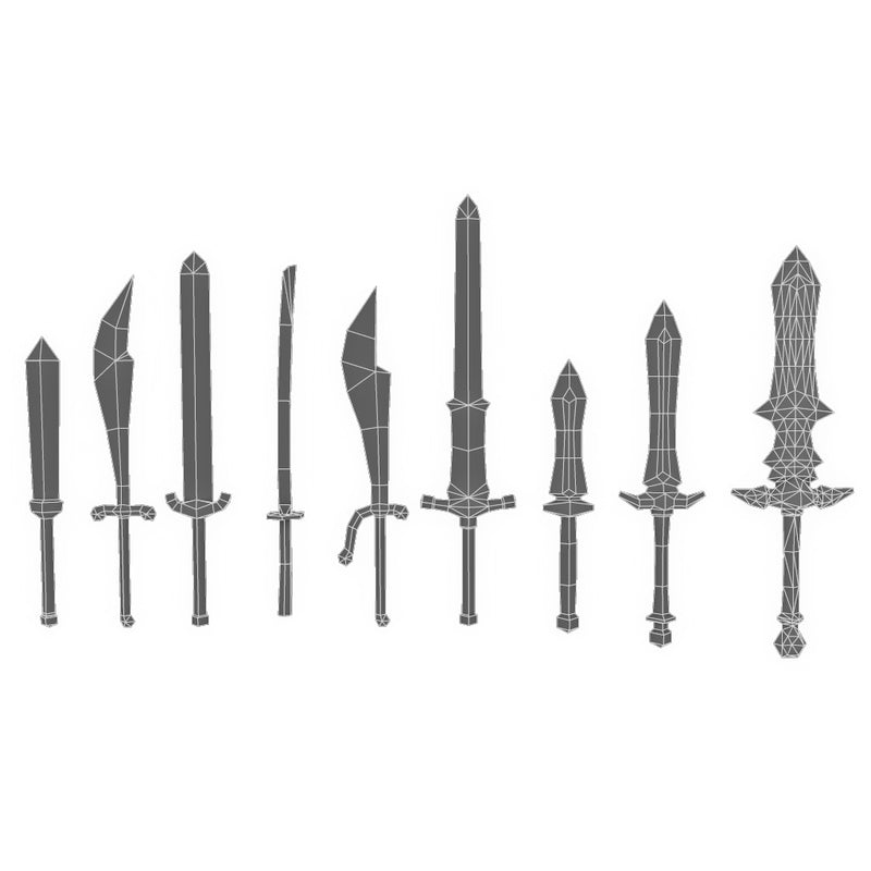 Weapons - Low Poly Modular Melee Weapon Set